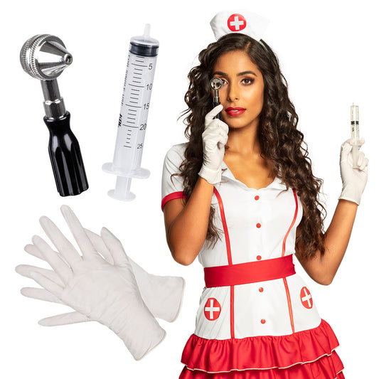 Kit Infirmière Sexy Complet - Accessoires Médicaux de Fête