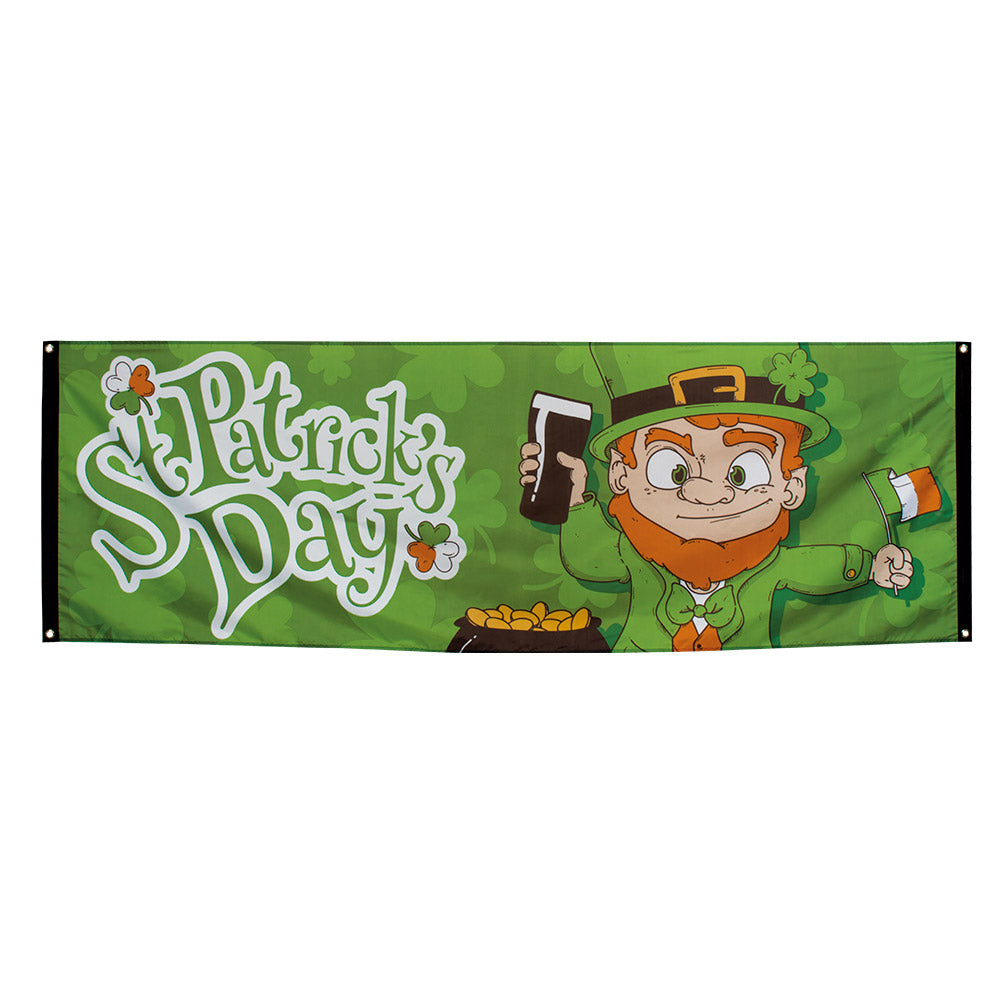 Bannière Saint Patrick Leprechaun - Décoration Fête Irlandaise