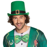 Chapeau Leprechaun Vert Saint Patrick avec Boucle Dorée