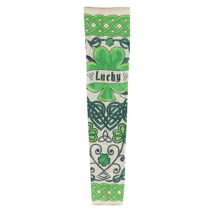 Manchette Tatouage Trèfle Lucky Celtique - Accessoire Saint Patrick