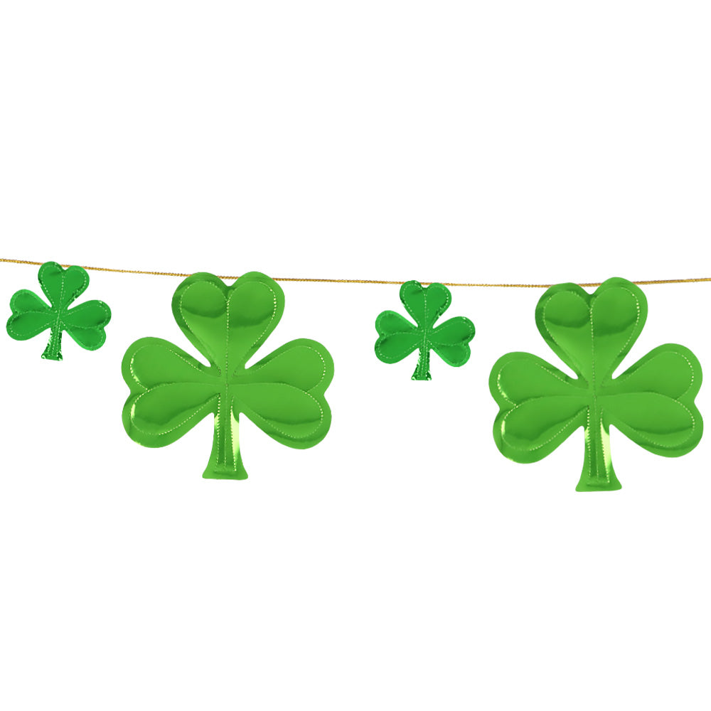 Guirlande Trèfles Verts Saint Patrick - 3.6m