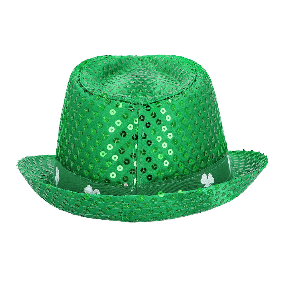 Chapeau Lutin Vert LED Saint Patrick - 3 Modes Lumineux