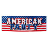 Bannière American Party - Décoration Drapeau USA Géante