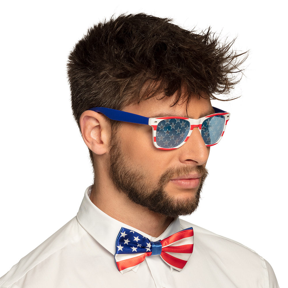 Lunettes Drapeau Américain - Accessoire Fête Patriotique
