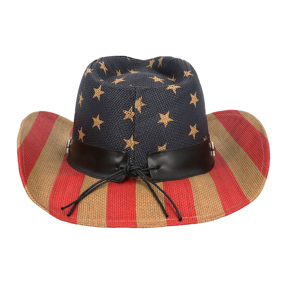 Chapeau Cowboy Étoiles et Rayures USA - Accessoire Déguisement