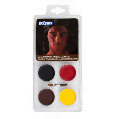 Maquillage à l'Eau Indien Aqua Face Paint - 4 Couleurs