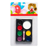 Kit Maquillage Clown Professionnel - 8 Couleurs + Pinceau