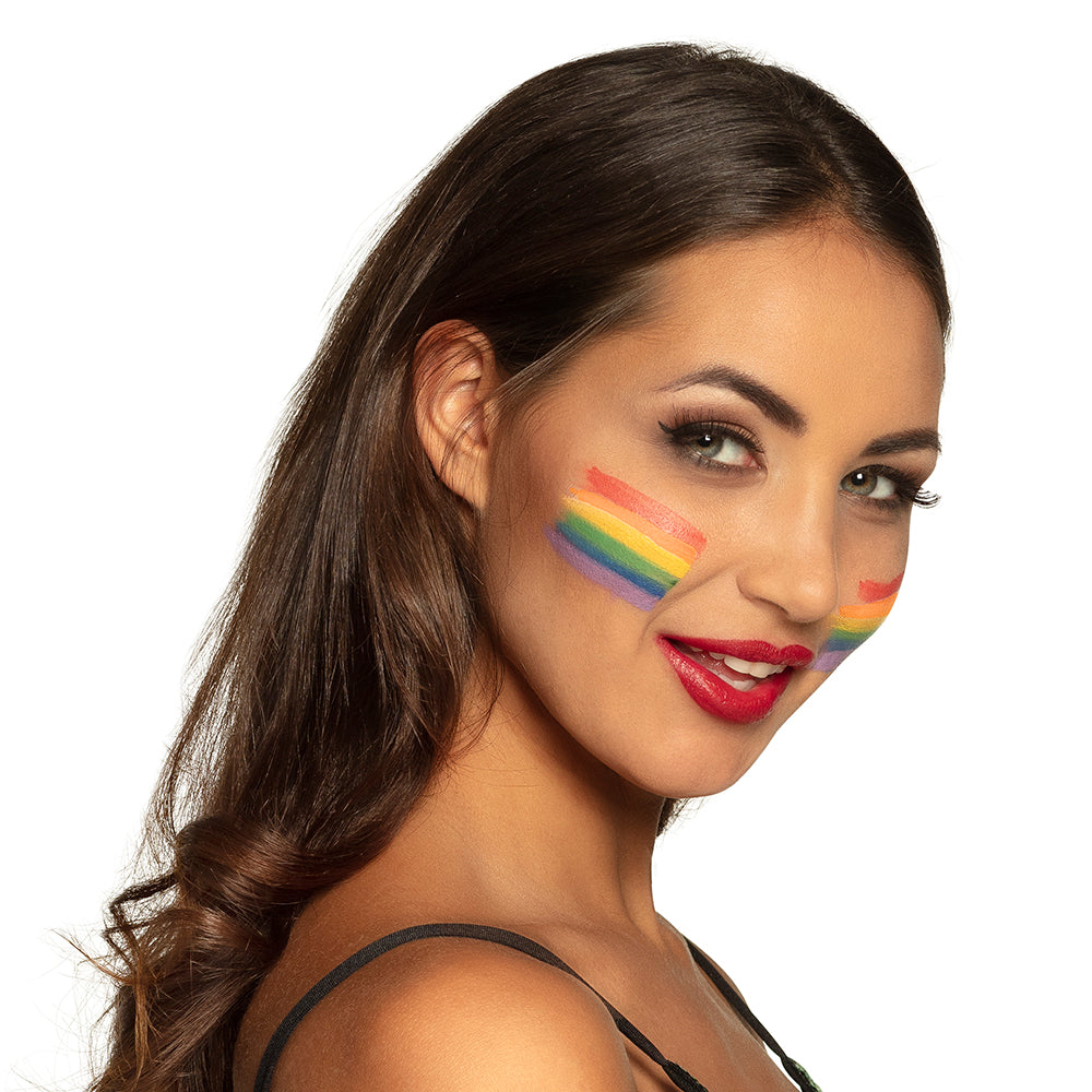 Palette de maquillage arc-en-ciel pour visage et corps