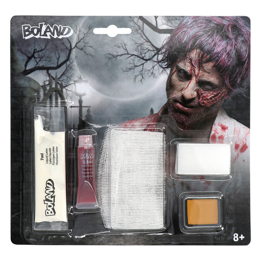 Kit Maquillage Zombie Gore Réaliste - Faux Sang Fard & Accessoires