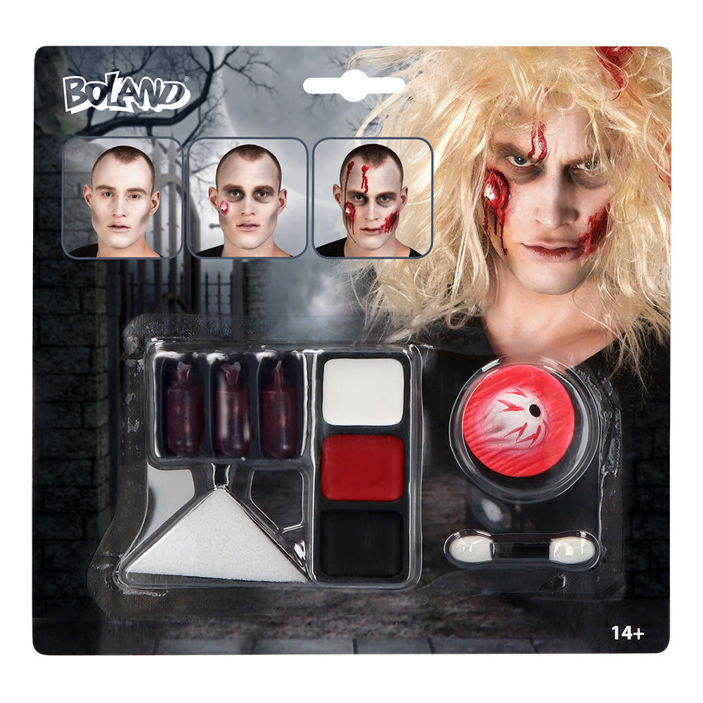 Kit Maquillage Zombie Plaies Sanglantes Halloween Professionnel