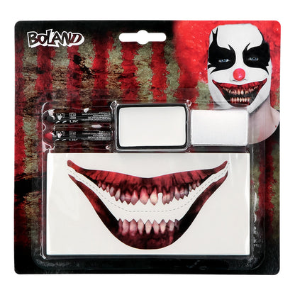 Kit Maquillage Clown Terrifiant - Sourire Sanglant Horror