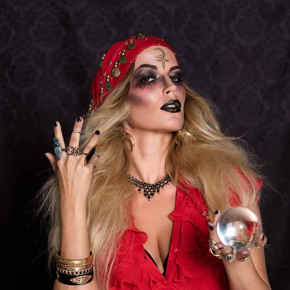 Palette Maquillage Halloween Sorcière - 8 Couleurs Professionnelles
