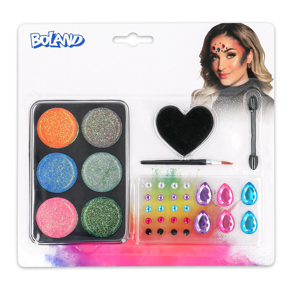 Kit Maquillage Paillettes et Strass - Glitter Party