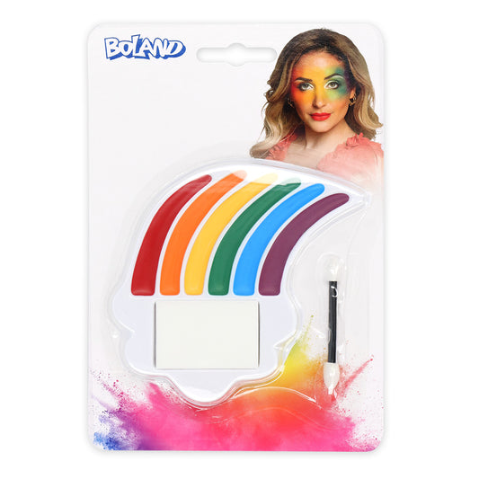 Maquillage Arc-en-ciel Visage - Palette 6 Couleurs