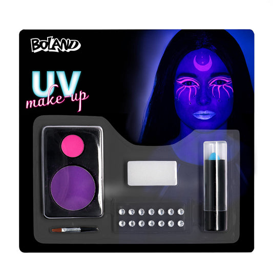 Maquillage UV Néon Fluo - Kit Complet Phosphorescent
