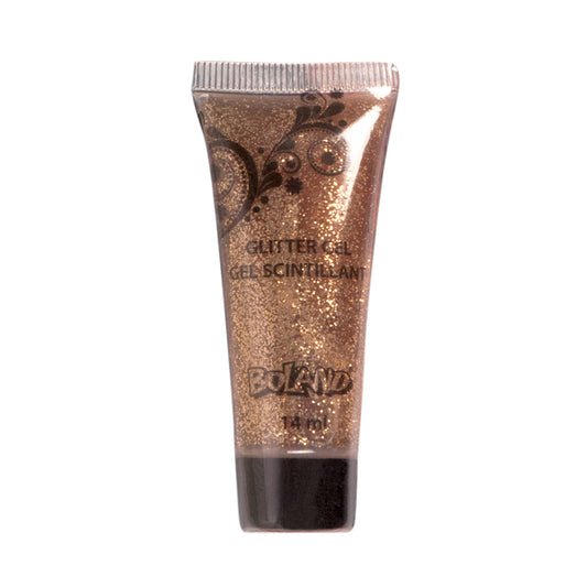 Gel Paillettes Brillant Bronze - Maquillage Festif Scintillant