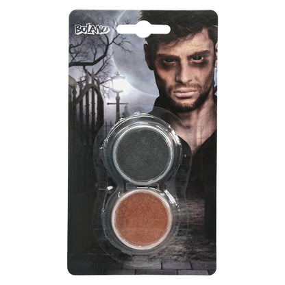 Maquillage Zombie Vampire - Fard Gris & Sang Faux 2 Pots