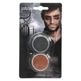 Maquillage Zombie Vampire - Fard Gris & Sang Faux 2 Pots