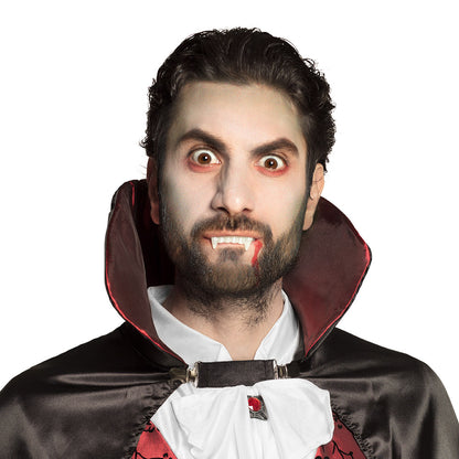 Dentier Vampire Réaliste avec Gouttes de Sang pour Déguisement