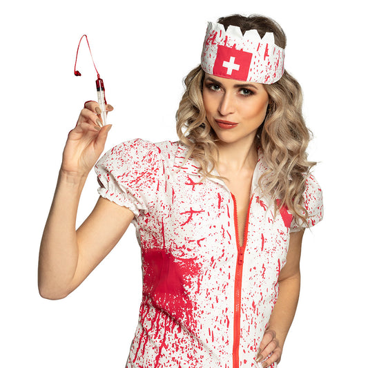 Kit Déguisement Infirmière Zombie Horror - Sang Fakx et Accessoires