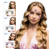 Strass Visage Luxe - Bijoux Frontaux Cristal Élégant