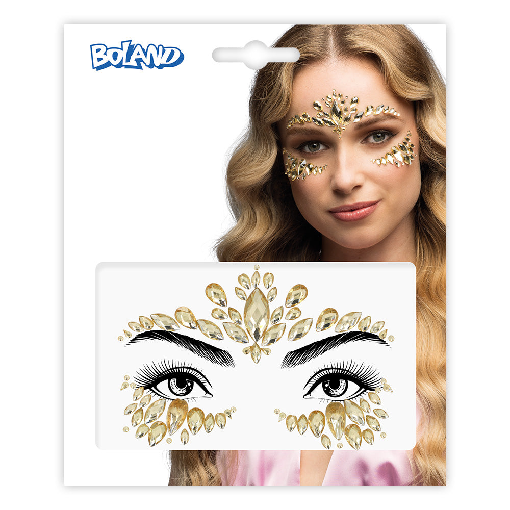 Strass Visage Luxe - Bijoux Frontaux Cristal Élégant