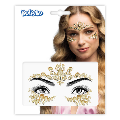 Strass Visage Luxe - Bijoux Frontaux Cristal Élégant