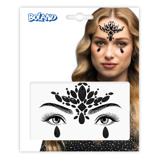 Bijou Facial Strass Couronne - Maquillage de Fête Femme