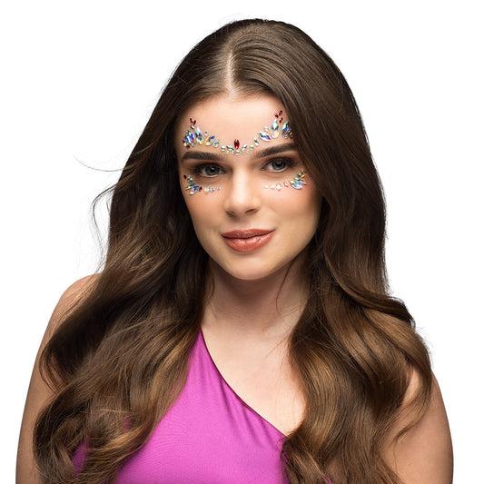 Bijoux Visage Strass Cristal - Maquillage Fête Étincelant