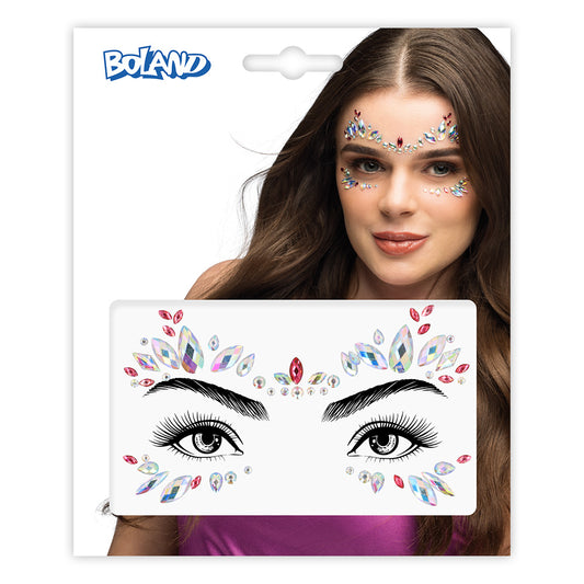 Bijoux Visage Strass Cristal - Maquillage Fête Étincelant