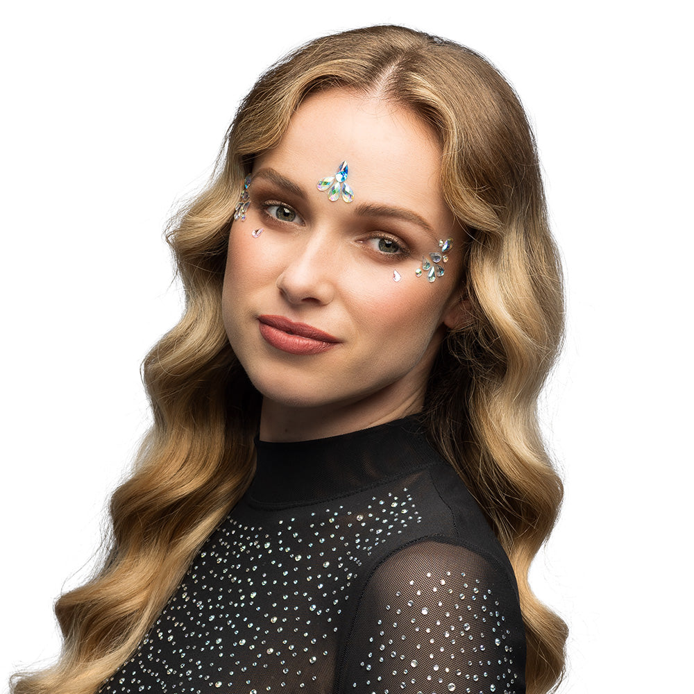 Bijoux visage paillettes - Strass et cristaux décoratifs