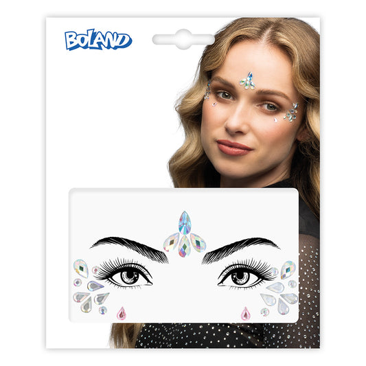 Bijoux visage paillettes - Strass et cristaux décoratifs