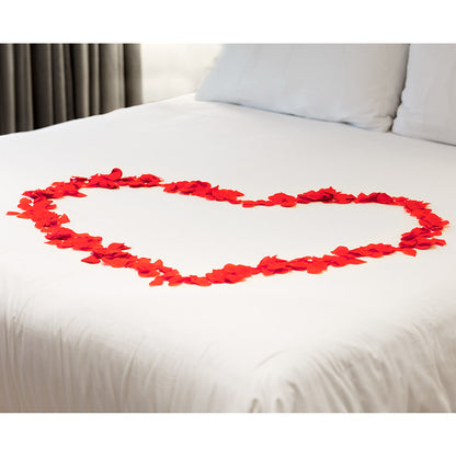 Pétales de Rose Rouges Romantiques - Décoration Saint-Valentin