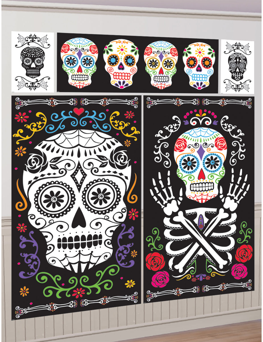 5 Décorations murales Dia de los Muertos