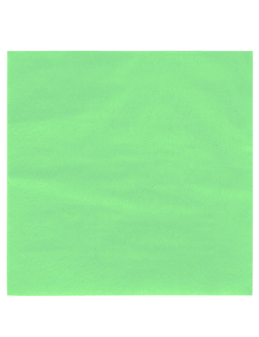 50 Serviettes vert anis 38 x 38 cm