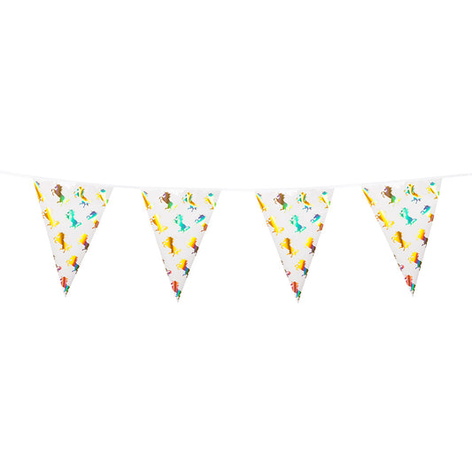Guirlande Licornes Arc-en-ciel 4M - Fanions Multicolores Fête