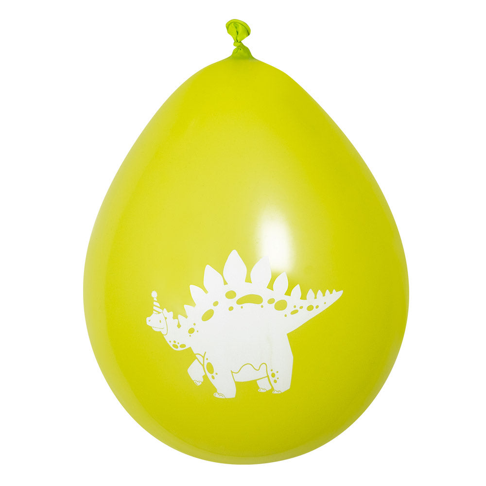 Ballons Dinosaure Colorés - Set 6 Ballons Latex Fête Enfant