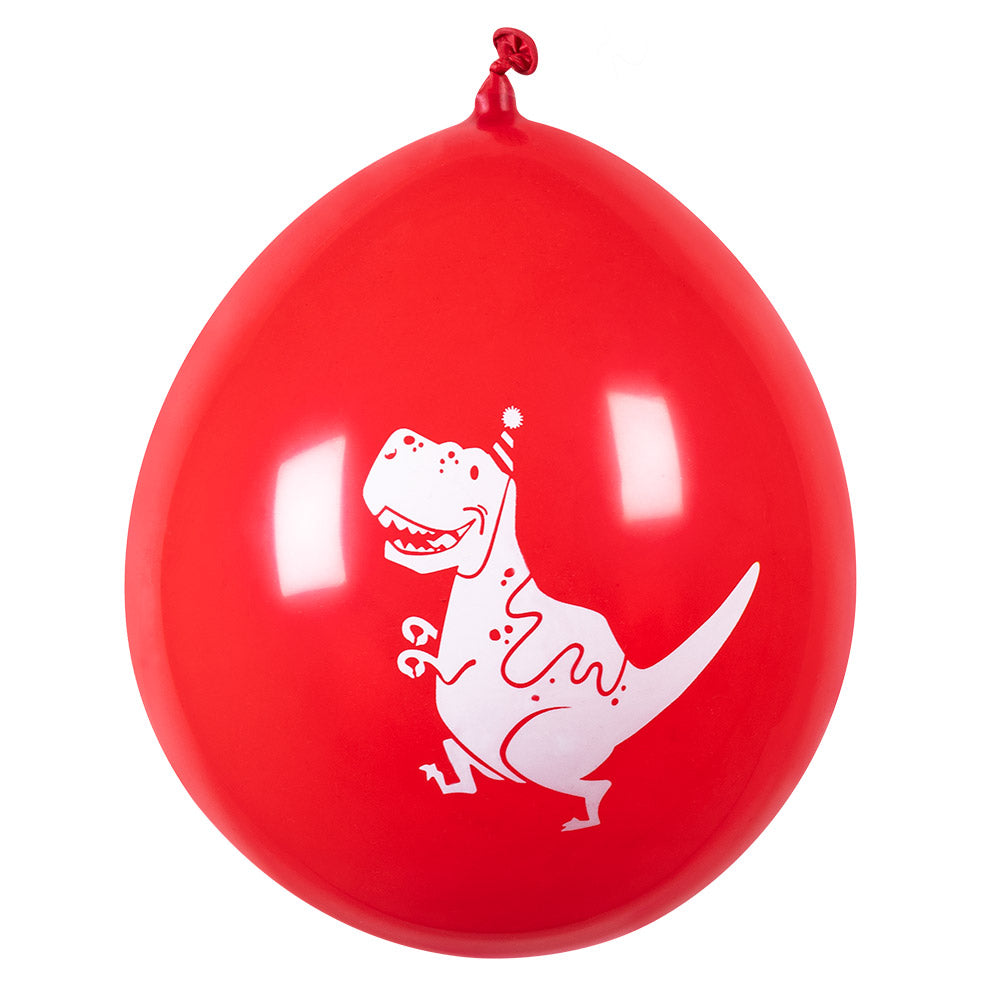 Ballons Dinosaure Colorés - Set 6 Ballons Latex Fête Enfant