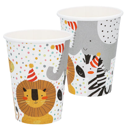 Gobelets Animaux Sauvage Anniversaire Enfant - 8 pièces
