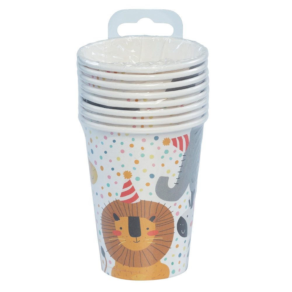 Gobelets Animaux Sauvage Anniversaire Enfant - 8 pièces