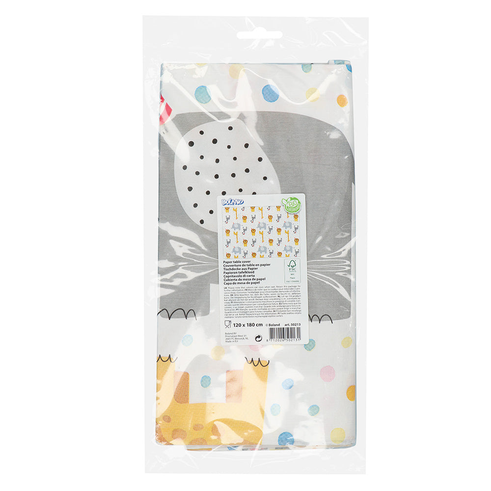 Nappe Animaux de la Jungle 120x180cm - Décoration Fête Enfant