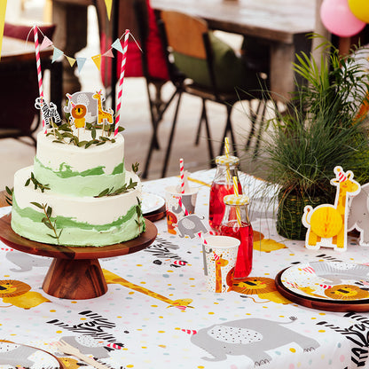 Kit Pailles Animaux de la Jungle Anniversaire Enfant