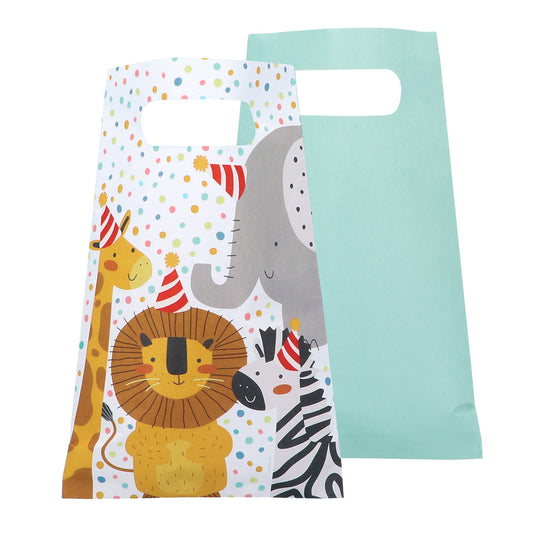 Sachets Fête Animaux Colorés - Décoration Anniversaire Enfant