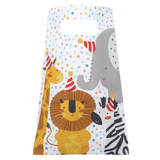 Sachets Fête Animaux Colorés - Décoration Anniversaire Enfant
