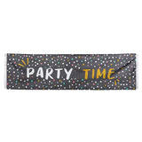 Bannière Party Time Confettis - Décoration Fête Géante 220cm