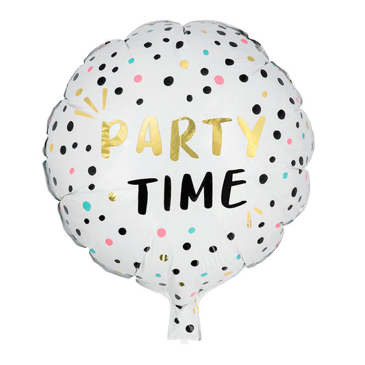 Ballon Hélium Party Time - Décoration Fête Anniversaire