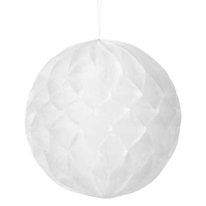 Boules alvéolées décoratives - Blanc, noir et beige