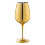 Verre à Vin Doré Brillant - Accessoire de Fête Luxe
