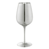 Verre à Vin Argenté Élégant - Accessoire de Fête Premium