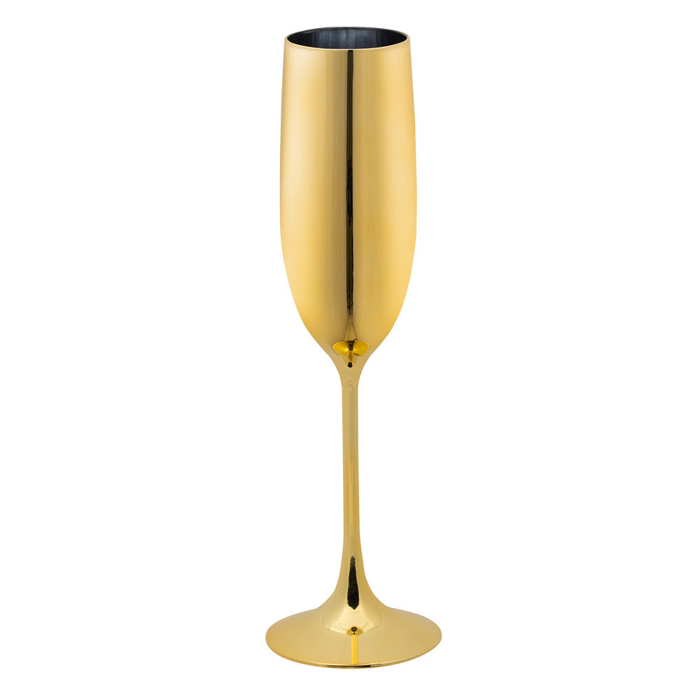 Verre Flûte Champagne Doré Premium - Accessoire Fête Luxe